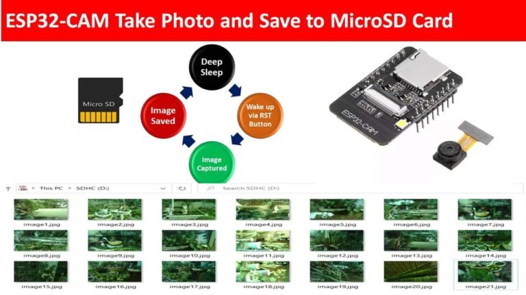 ESP CAM Take Photo And Save To MicroSD Card