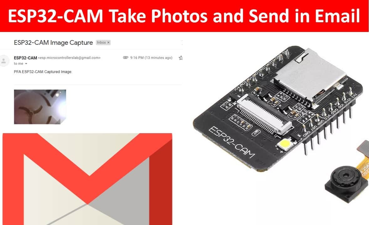 ESP32-CAM Take and Send Photos via Email using an SMTP Server