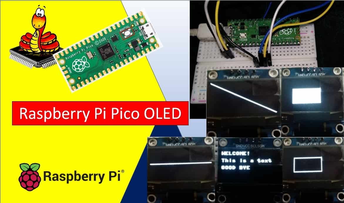 OLED Display with Raspberry Pi Pico using MicroPython
