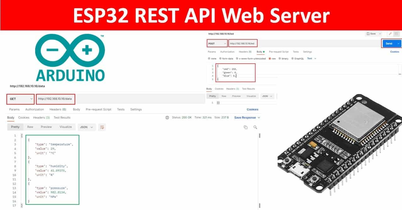 ESP32 Rest API Web Server
