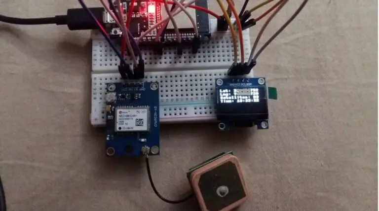 NEO-6M GPS Module Module with ESP32 using MicroPython