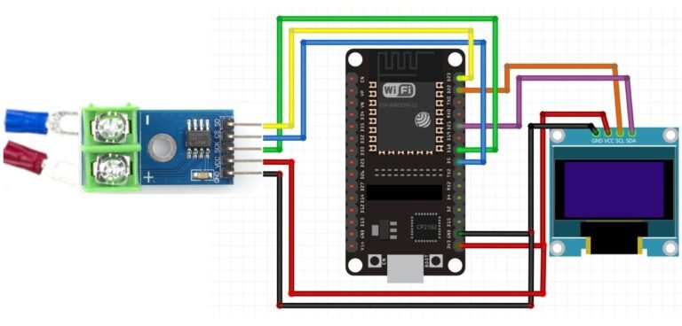 K-Type Thermocouple MAX6675 Amplifier with ESP32