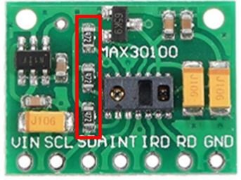 MAX30100 module remove resistors