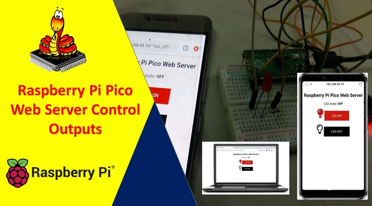 Raspberry Pi Pico Web Server Control Outputs