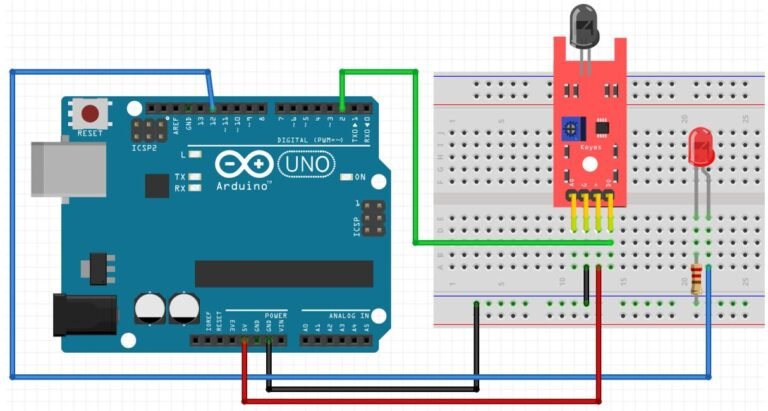 Flame Sensor Interfacing with Arduino for Fire Detection