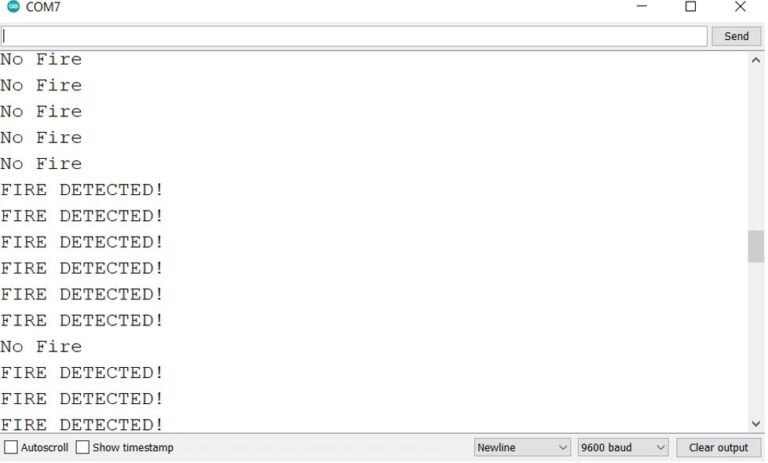 Flame Sensor Interfacing with Arduino for Fire Detection