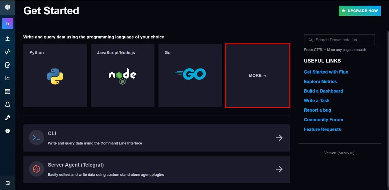 InfluxDB load data