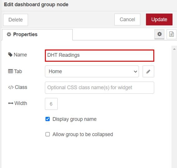 ESP32 MQTT Publish and Subscribe Project Set up Node-Red Dashboard 1