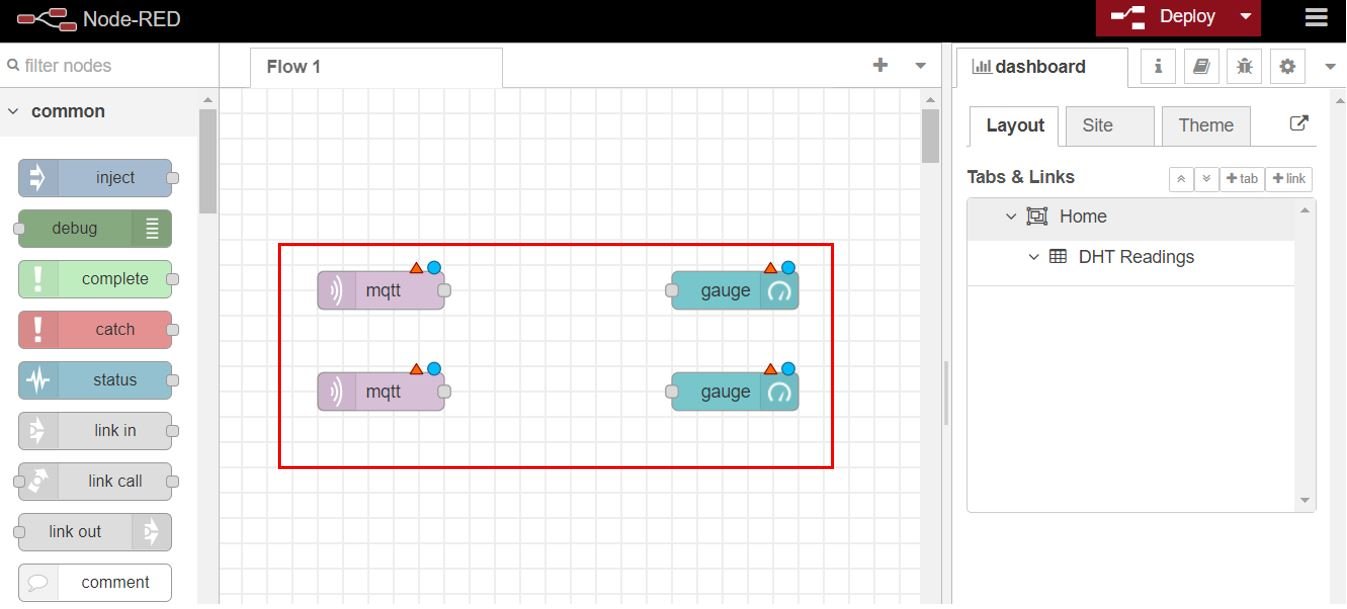 ESP32 MQTT Publish and Subscribe Project Set up Node-Red Dashboard 2