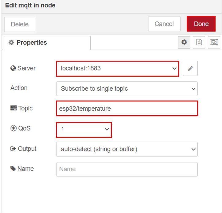 ESP32 MQTT Publish and Subscribe Project Set up Node-Red Dashboard 3