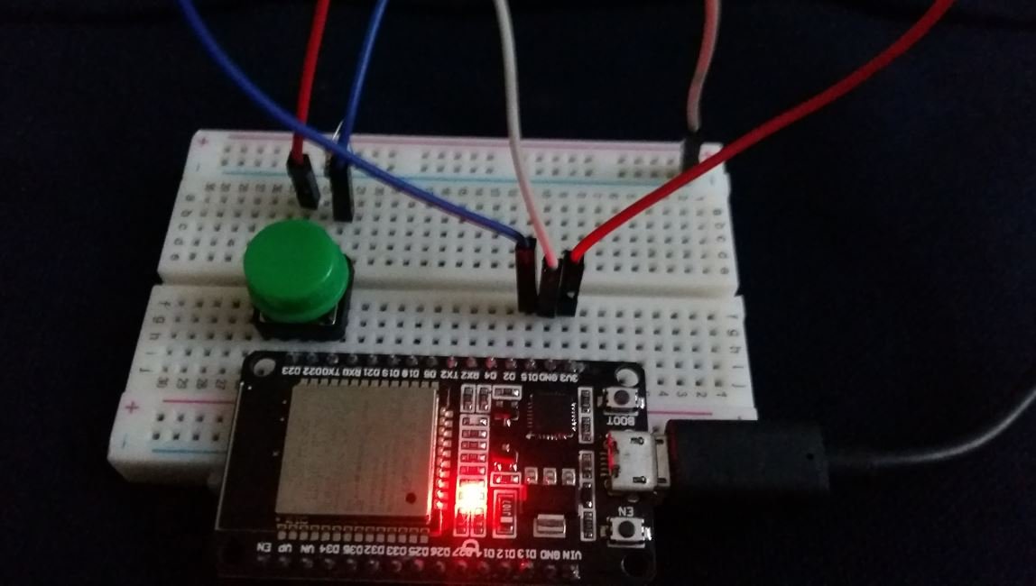 ESP32 with push button