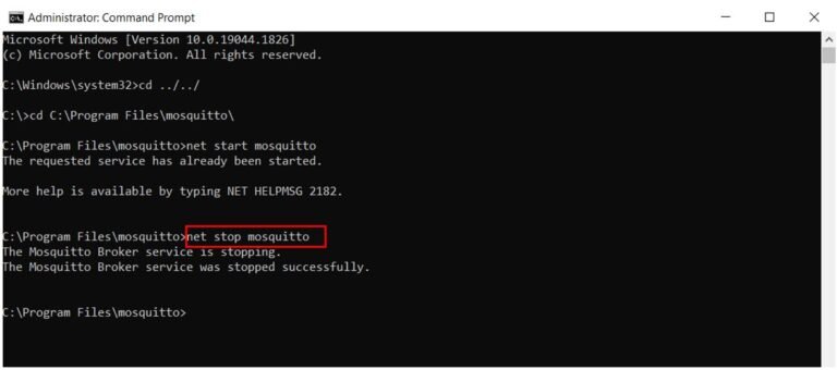 Mosquito mqtt broker настройка windows