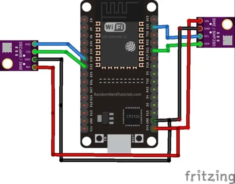 ESP32 I2C Communication Set Pins, Multiple Devices Interfaces and ...