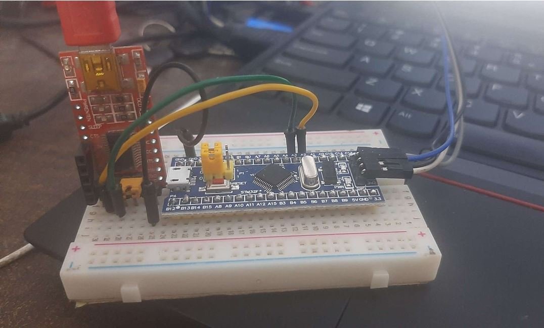 STM32 Blue Pill with FTDI Converter for UART Interrupt