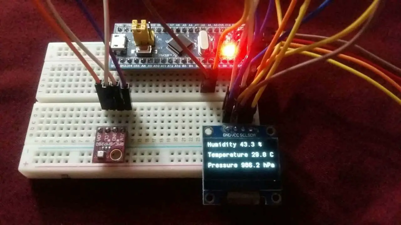 BME280 with STM32 Blue Pill STM32CubeIDE