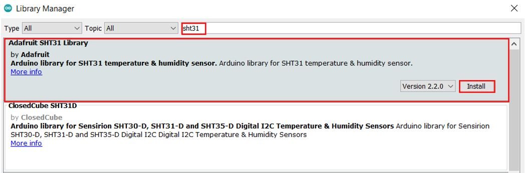 Adafruit Sensirion SHT31-D [Temperature & Humidity Sensor] : ID