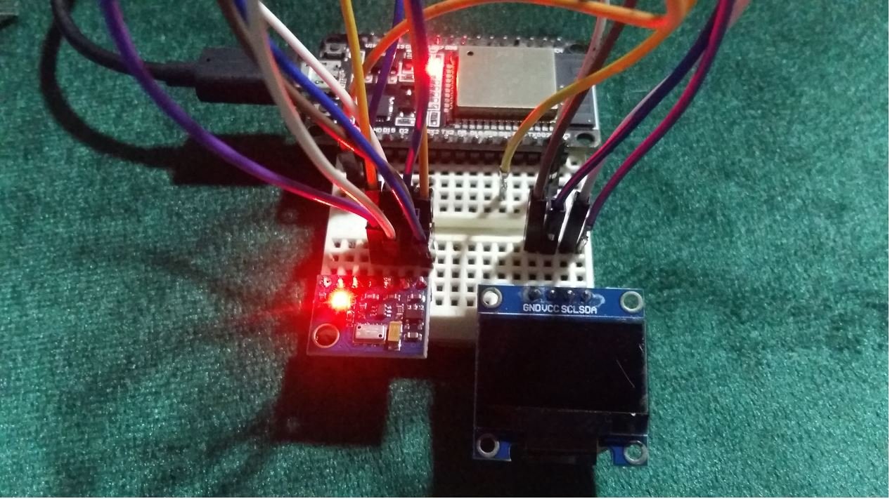 MS5611 with ESP32 and OLED