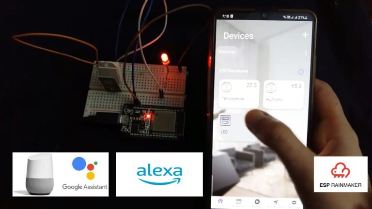 ESP RainMaker with ESP32 using Google and Alexa Voice Assistant Integration