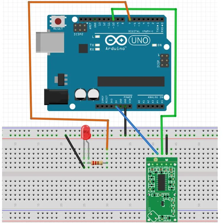 Interfacing RCWL-0516 Microwave Radar Sensor With Arduino