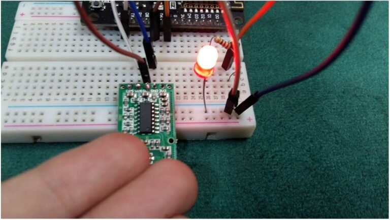 RCWL-0516 Microwave Radar Sensor with ESP8266 NodeMCU