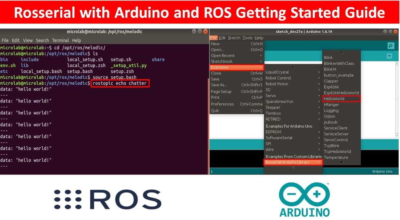 Rosserial with Arduino and ROS Getting Started Guide