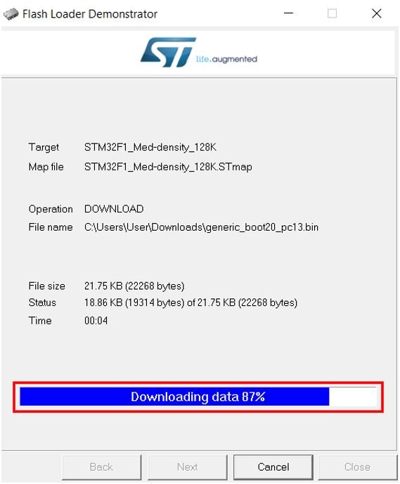 STM32 Flash Loader 6