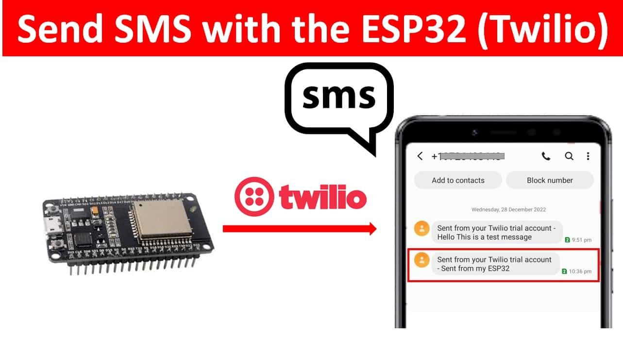 Send SMS with the ESP32 (Twilio)