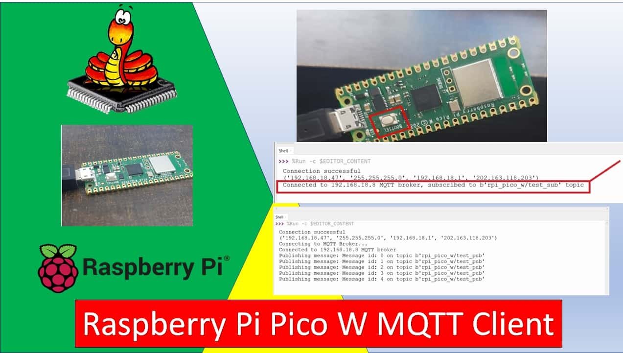 Raspberry Pi Pico W MQTT Client examples