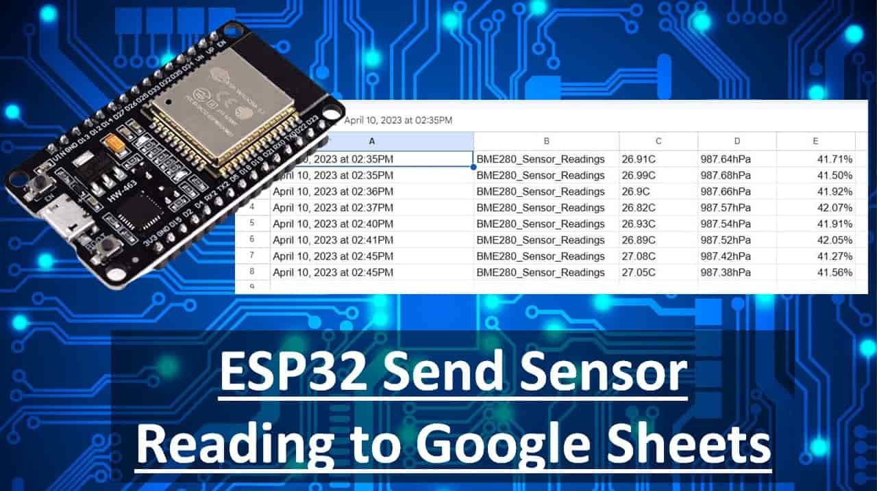 ESP32 MicroPython Publish Sensor Readings to Google Sheets via IFTTT