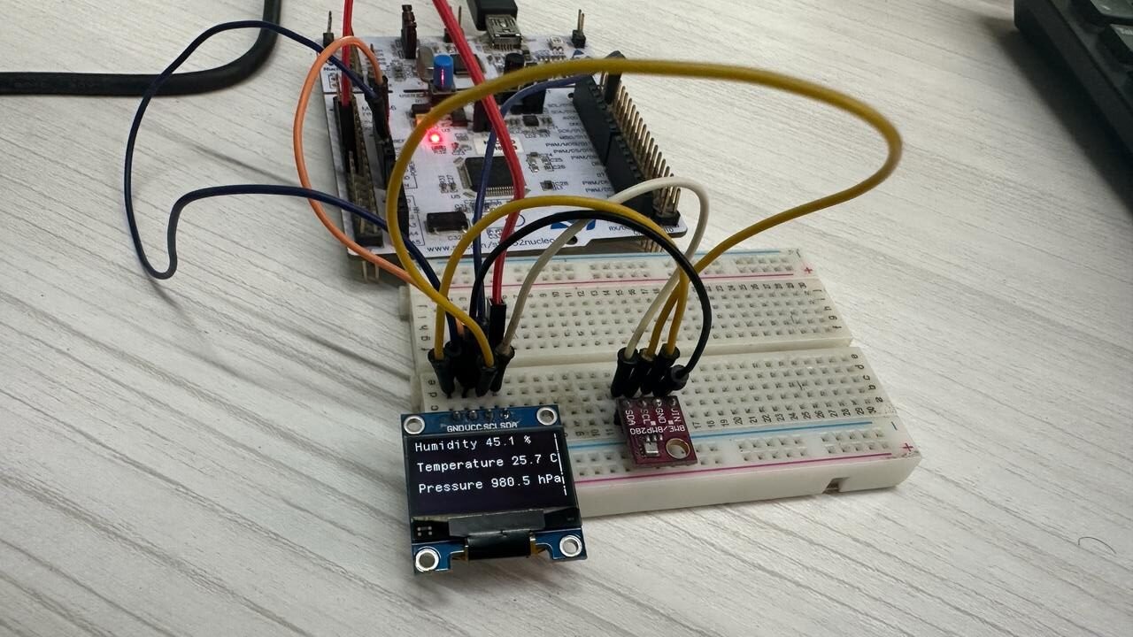 BME280 with STM32 Nucleo OLED