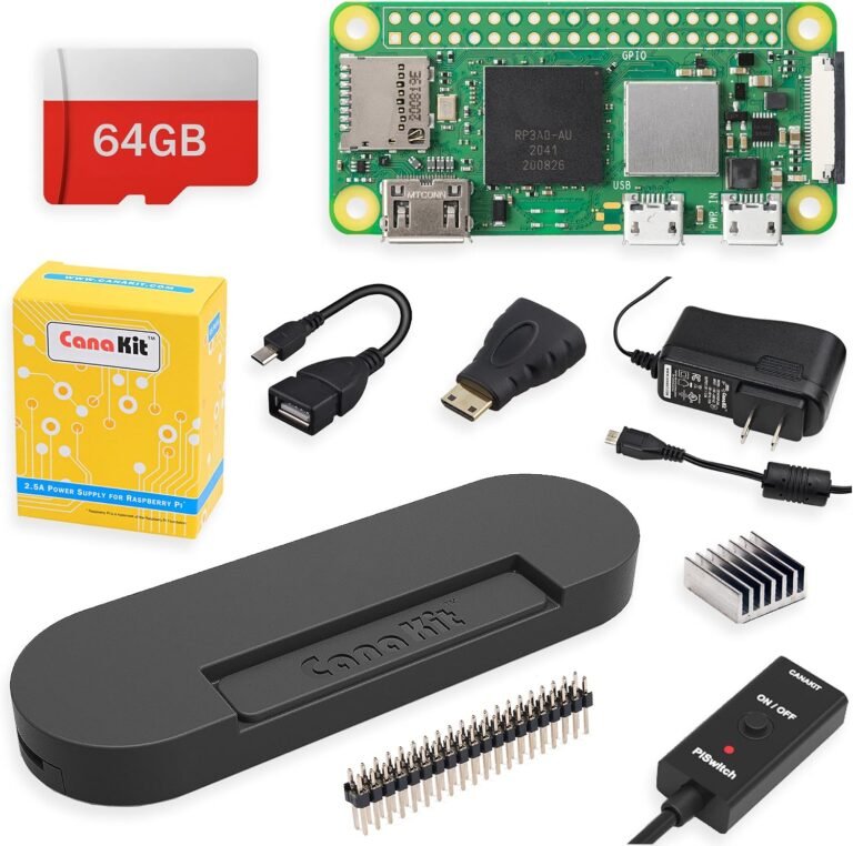 CanaKit Raspberry Pi Zero 2 W Starter MAX Kit with case, power supply and 64GB card