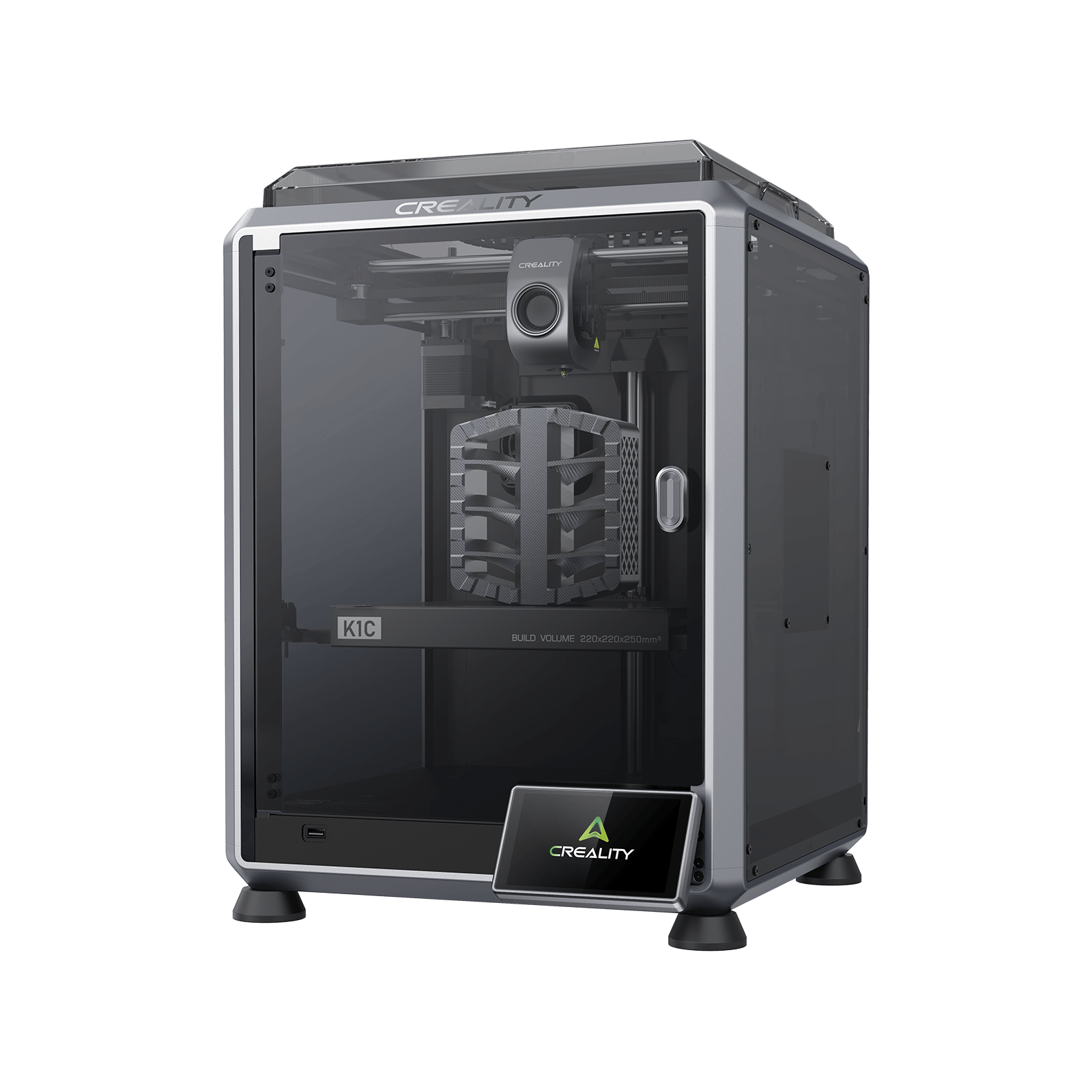 Creality K1C enclosed carbon fiber 3D printer for stiff electronics enclosures