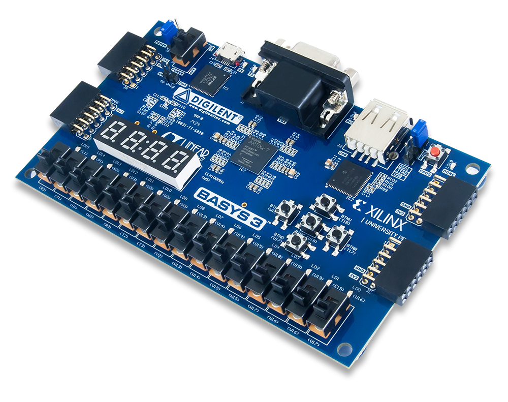 Digilent Basys 3 Artix-7 FPGA trainer board for beginners