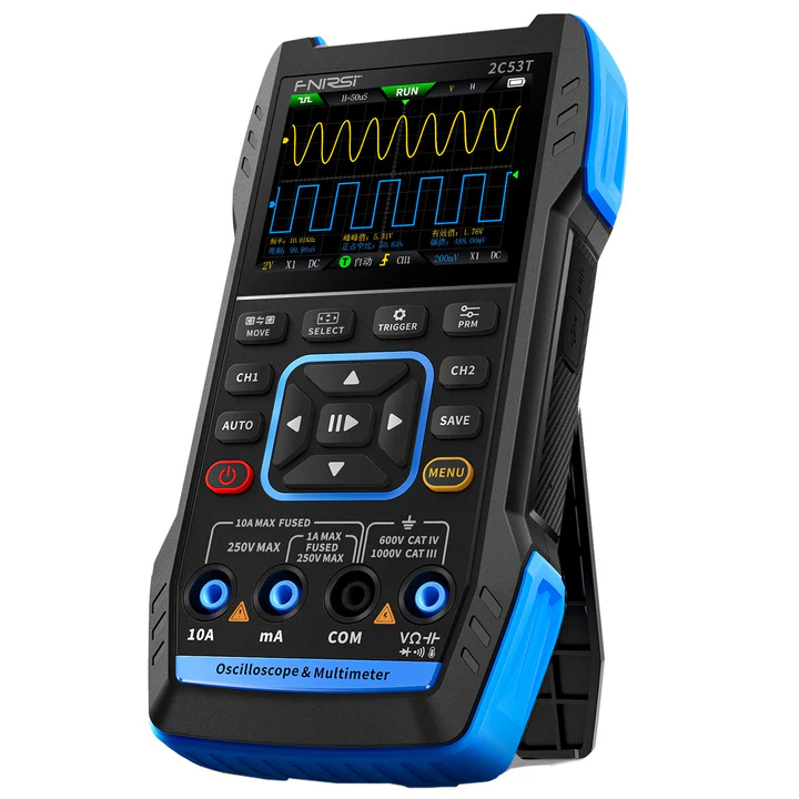 FNIRSI 2C53T 50MHz 3-in-1 handheld oscilloscope multimeter signal generator