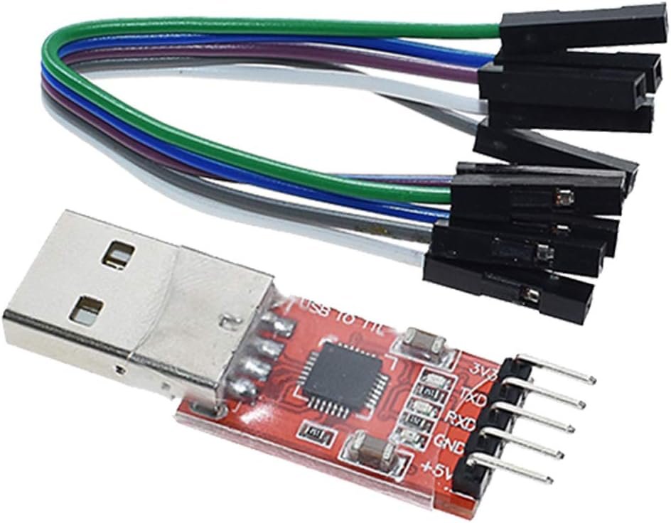 HiLetgo CP2102 USB 2.0 to TTL UART serial converter module with jumper wires