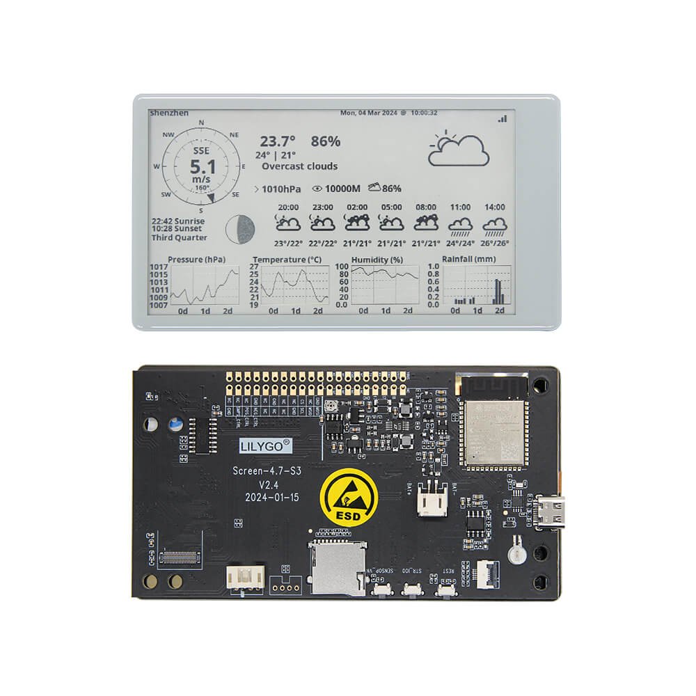 LILYGO T5 4.7 inch e-Paper ESP32-S3 development board