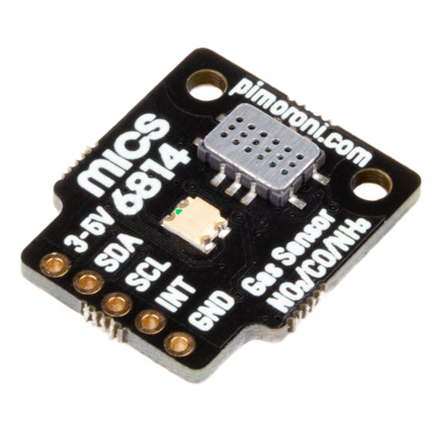 MICS-6814 multichannel gas sensor breakout detecting CO, NO2 and NH3