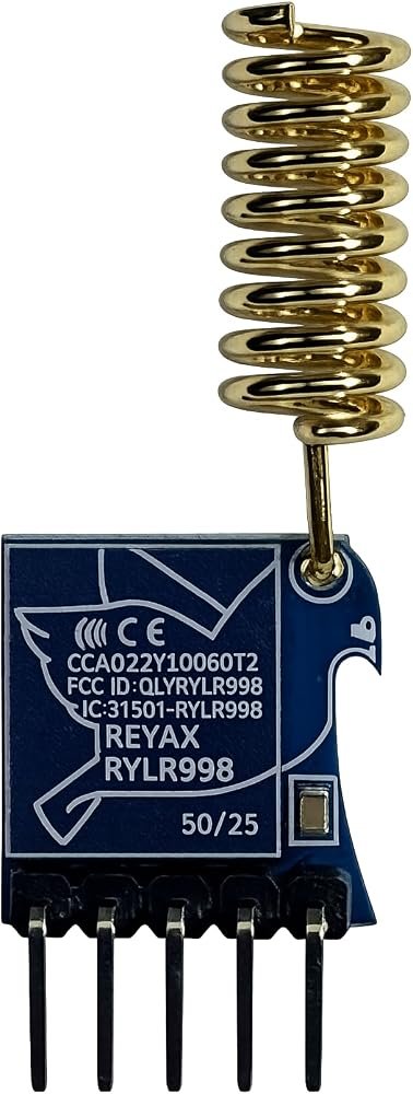 REYAX RYLR998 LoRa transceiver module with antenna UART AT command interface