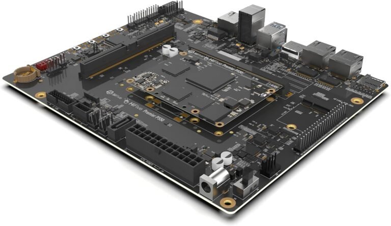 SiFive HiFive Premier P550 quad-core RISC-V development board with ESWIN EIC7700X