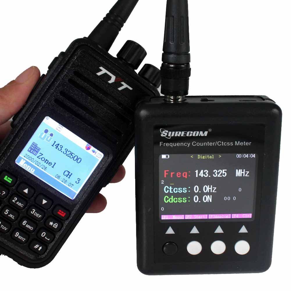 Surecom SF401 Plus handheld radio frequency counter 27MHz-3000MHz with CTCSS DCS decoder