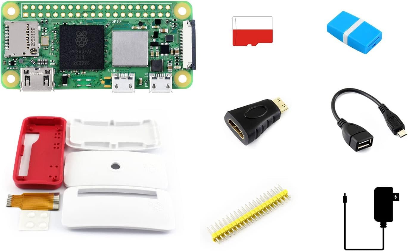 Waveshare Package B Raspberry Pi Zero 2 W complete accessory bundle with case and SD card