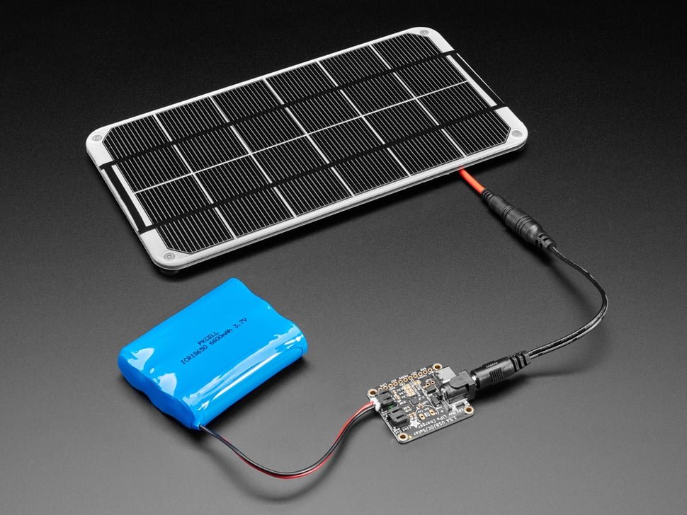 Adafruit bq24074 Universal USB DC Solar lithium ion polymer charger with USB-C and MPPT
