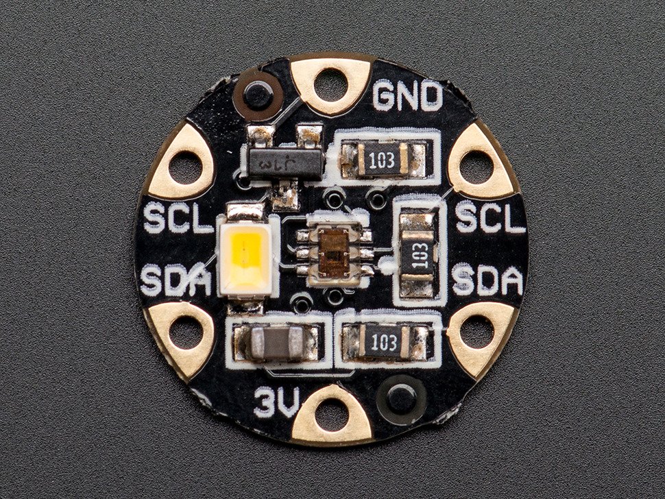 Adafruit Flora sewable TCS34725 color sensor for wearable electronics projects