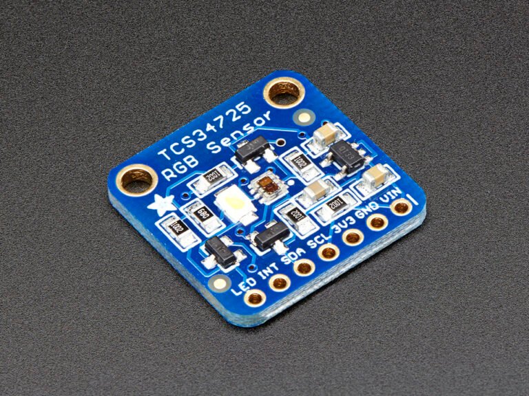 Adafruit TCS34725 RGB color sensor breakout with IR filter and white LED for Arduino