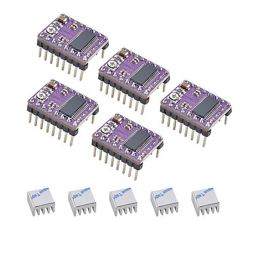 RepRapDiscount DRV8825 stepper driver 5-pack with heatsinks