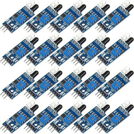 Frienda 20 Pieces IR Infrared Obstacle Avoidance Sensor Module