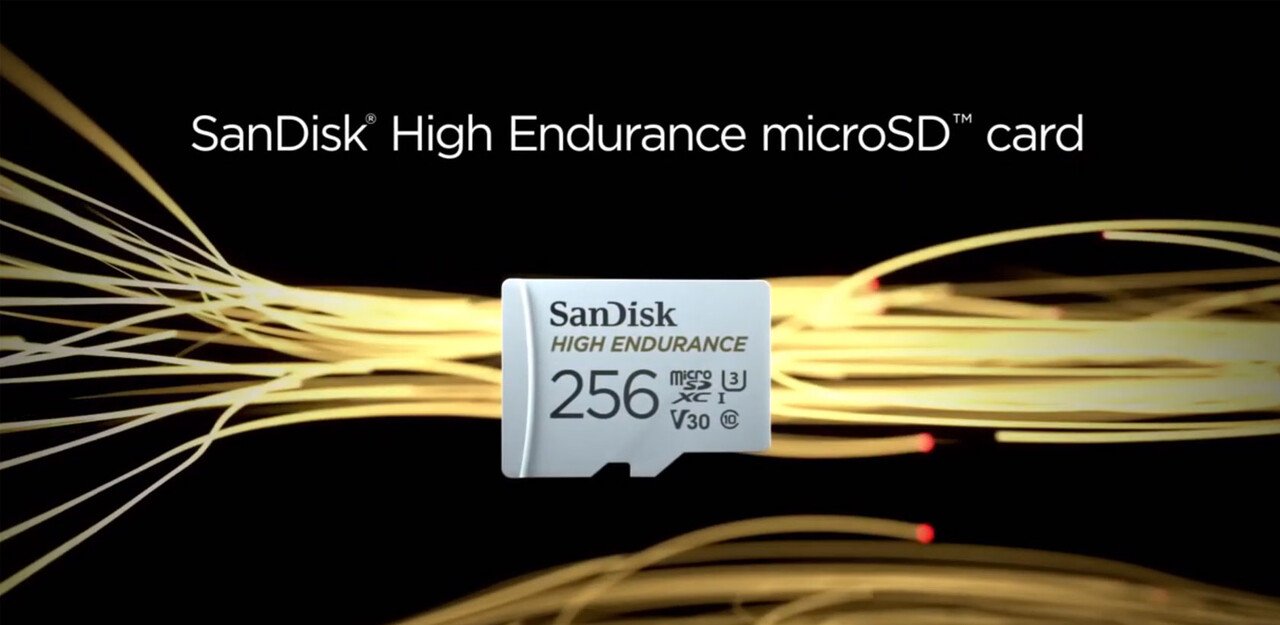 SanDisk High Endurance 128GB microSDXC card for 24/7 recording on Raspberry Pi