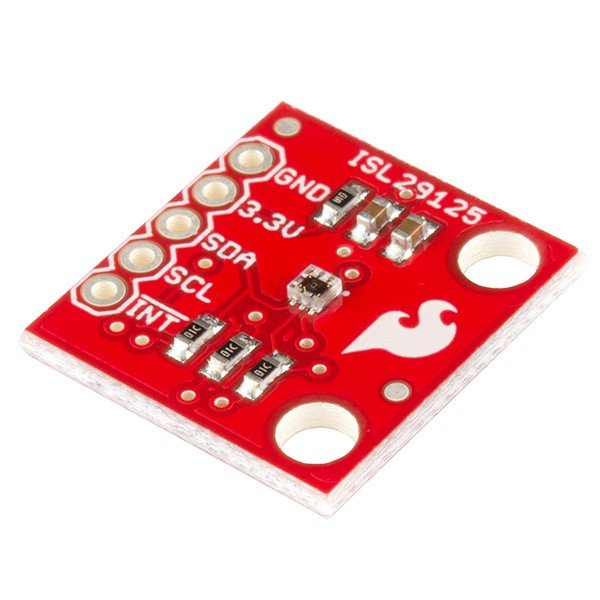 SparkFun ISL29125 RGB light sensor breakout low power I2C for embedded projects