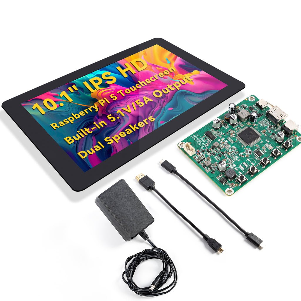 SunFounder TS-10 10.1 inch 1280x800 IPS touchscreen for Raspberry Pi 5