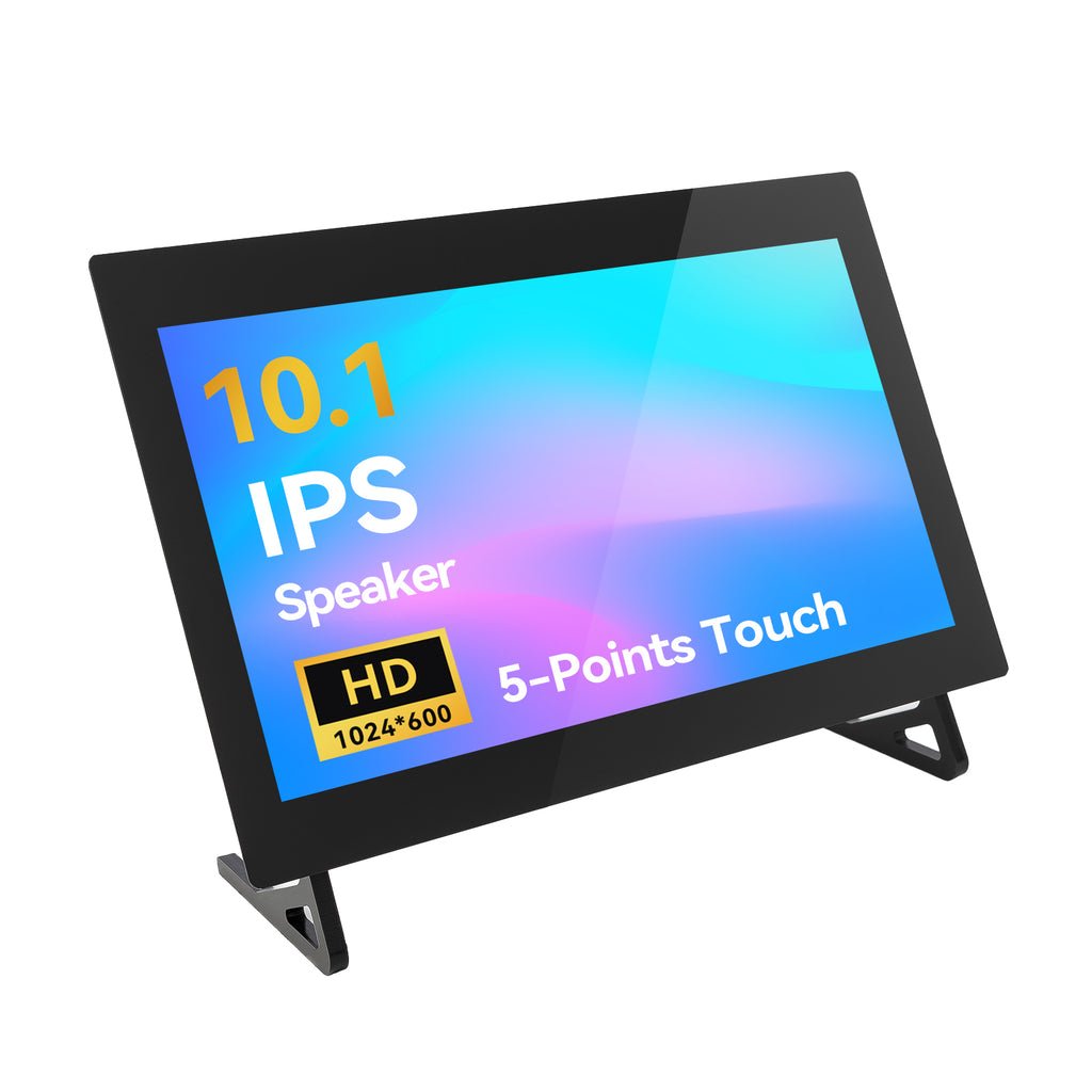 SunFounder 10.1 inch 1024x600 IPS capacitive HDMI touchscreen with speakers